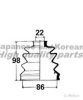 ASHUKI 0858-2001 Bellow Set, drive shaft